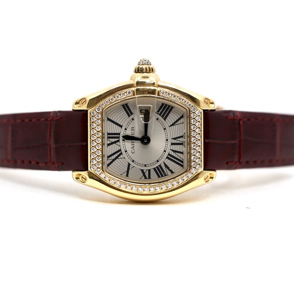 Cartier Roadster 18k Gold & Diamonds Watch - Picture 15 of 16